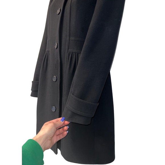 J. Crew Coletta Double-Cloth Wool Black Women's Coat - Picture 5 of 10